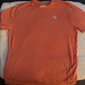 Abercrombie & Fitch Men's Bright Orange Tee